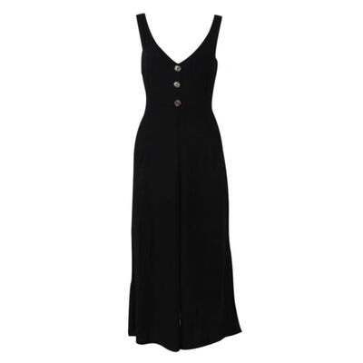

Women Sexy V Neck Spaghetti Strap Jumpsuit Sleeveless Backless Wide Leg Overalls Rompers