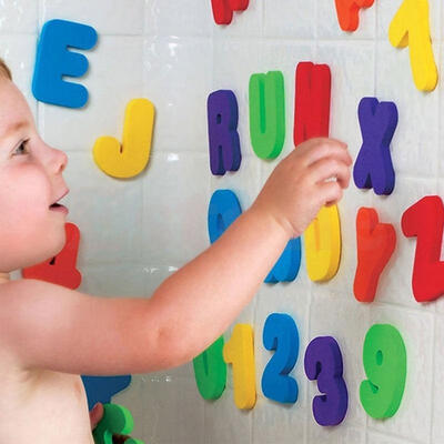 

Baby Kids 36pcs Sponge Foam Letters amp Number Floating Bath Tub Swimming Play Toy