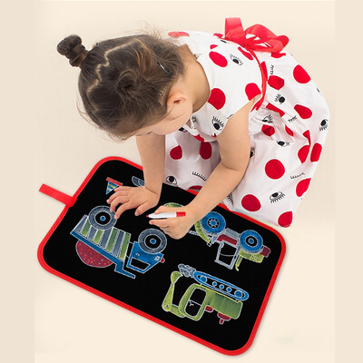 

Siaonvr Portable Soft Graffiti Rewritable Drawing Animal Picture Book DIY Drawing Board