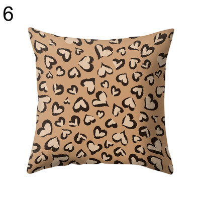 

Leopard Print Pillow Case Cushion Cover Sofa Bedroom Car Cafe Office Decoration