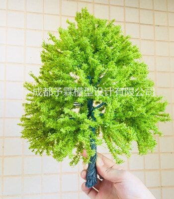 

18-30 cm railway road model tree military layout building model forest green tree