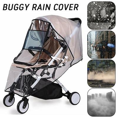 

Willstar Universal Rain Cover for Pushchair Stroller Buggy Pram Carrycot Transparent