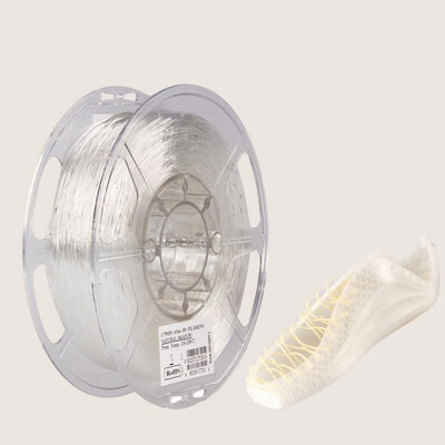 

eSUN TPU eFlex 175mm Flexible 3D Printer Filament Natural Material