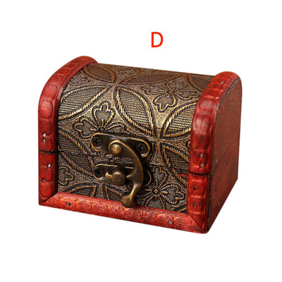 

Gobestart Jewelry Box Vintage Wood Handmade Box With Mini Metal Lock For Storing Jewelry Treasure Pearl
