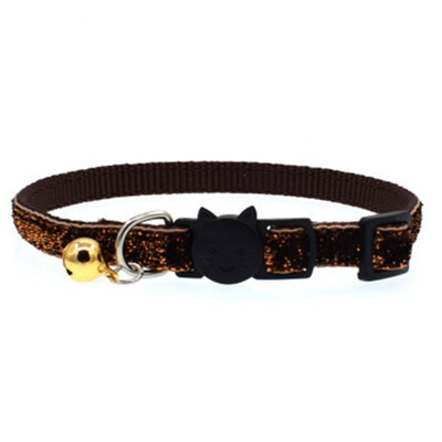 

Cat Collar With Bell Dog Collar For Cats Kittens Pet Collars Cat Leashes Puppy Solid Adjustable Collar For Cat Pet Lead Supplies
