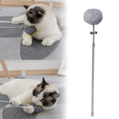 

Gobestart Kitten Cat Toy Interactive Toy Soft Ball And Cat Feather And Bell Toy
