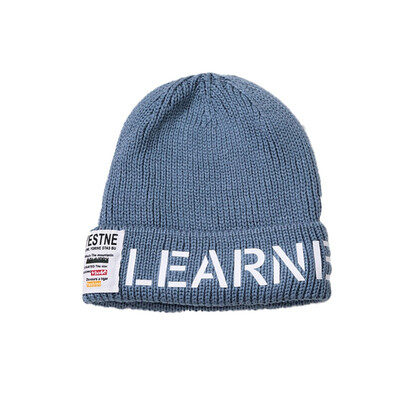 

Fashion Girls Boys Hat Autumn Winter Warm Kids Baby Solid Print Hats Wool Hemming Caps