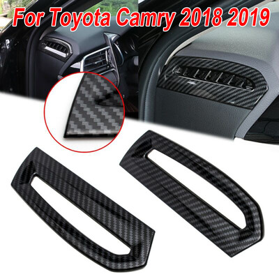 

Carbon Fiber Side Ac Air Vent Outlet Sticker Trim For Toyota Camry 2018 2019