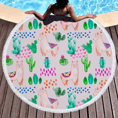 

Toponeto 1 PC Round Beach Pool Home Shower Towel Blanket Table Cloth Yoga Mat