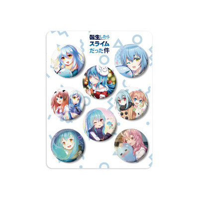 

redCherry Anime Brooches Button Badges Pins Set for Clothes Backpack Pencil Case 8pcsset