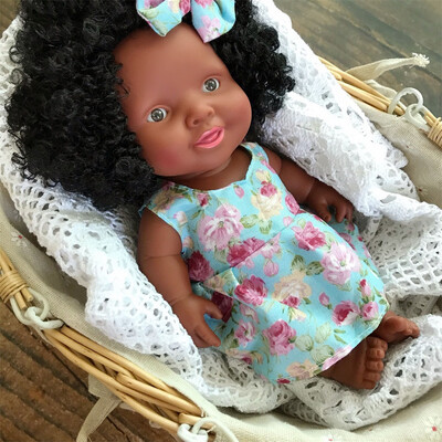 

YIWULASimulated Sleep African Doll Toy Black Doll Best Gift Toy For Children