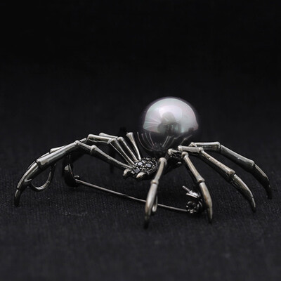 

1 Pc High-quality Spider Pearl Brooch Pin Fashion Metal Jewelry Wedding Party Accessories Unisex Charm Gift