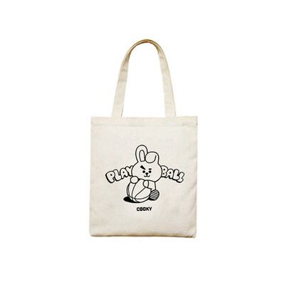 

Bangtan Boys Jungkook Jimin V Suga Jin J-Hope RM Printed Handle Tote Bags Handbag Messenger Shopping Bag