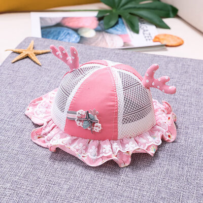 

Baby Hat Summer Baby Boys Girls Toddler Floral Print Bucket Hats Hollow Caps Reversible Sun Headwear Hat for Girls