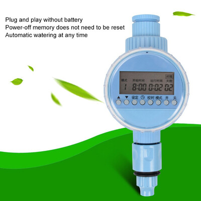 

Plug-In Automatic Timing Irrigation Watering Device LCD Display Digital Electronic Water Timer Watering Controller