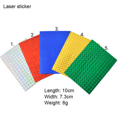 

5pcsset Fishing Lure Stickers Fish Scale Laser Holographic Luminous Sticker Fishing Lure DIY Adhesive Sticky Paper