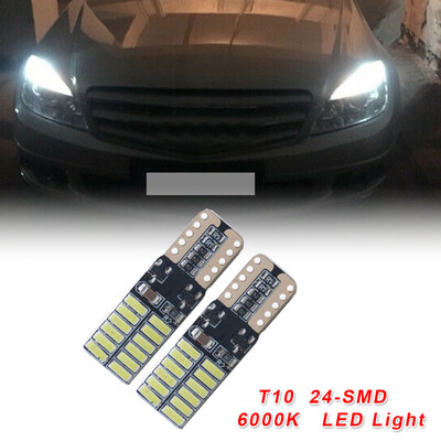 

For Mercedes-Benz W204 Car 6000K Xenon White 24LED Canbus Eyebrow Parking Light