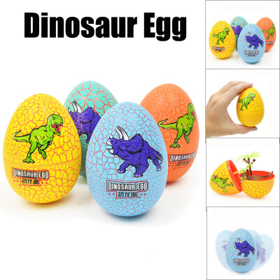 

YIWULAColorful Crackle Dinosaur Egg Simulation Dinosaur Animal Model Surprise Toy