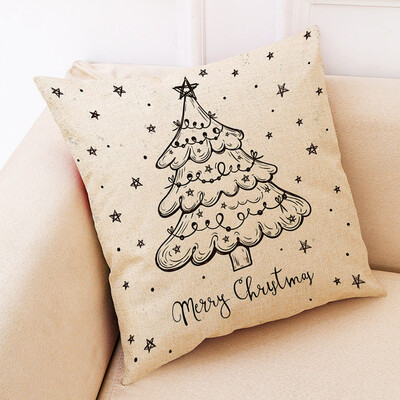 

〖Follure〗Christmas Home Decor Cushion Cover Graffi Style Throw Pillowcase Pillow Covers