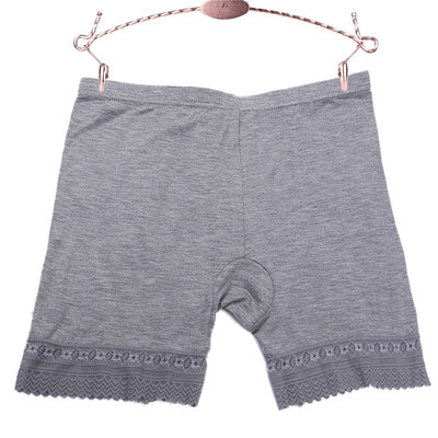

Women Hot Pants Safety Pants Modal Seamless Sexy Lace Panties Summer Comfy Ultra-Thin Solid Color Boxer Femme Short Feminino
