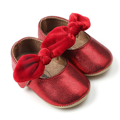 

Fashion Bow-knot Baby Girl Soft Sole Shoes Baby Girl Shoes 0-18M Anti-slip Shoes Princess First Walkers Walking Shoes