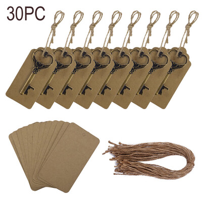 

Toponeto 30pcs Wedding Favors Key Bottle Opener with Escort Tag Card