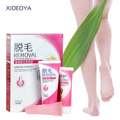 

XIDEOYA Hair Removal Cream Kit Painless Hair Removing Depilatory Cream with Skin Repair Liquid & Scraper for Men & Women Body Faci
