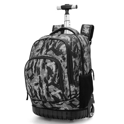

Middle school students trolley bags for boy travel backpack teens schoolbag girl luggage waterproof wheel computer bag suitcase