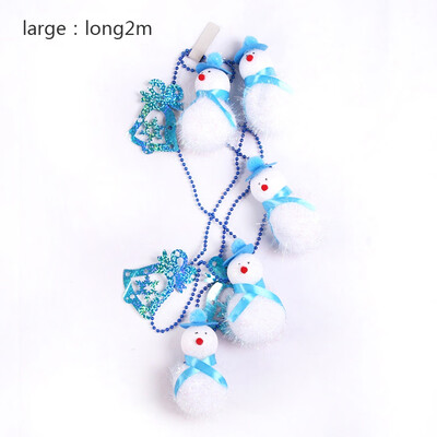 

1pc 15M2M Xmas Snowman Christmas Tree Hanging Chain String Home Decoration