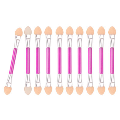 

10pcs New Eyeshadow Stick Latex Eye Shadow Applicator Double-end Eye Shadow Brush Makeup Tools