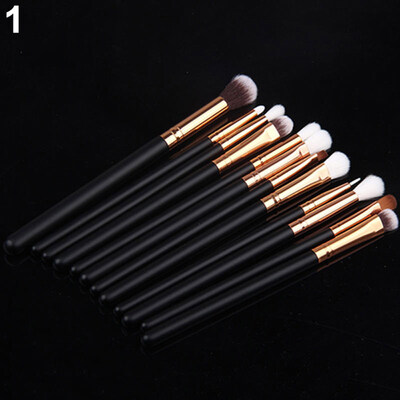 

12PcsSet Pro Makeup Brushes Foundation Powder Eyeshadow Eyeliner Lip Tool