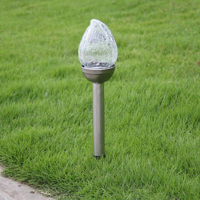 

Outdoor Stainless Steel Solar Crack Light Peach Shape Light Control Solar Ball Light Lawn Light Garden Light Garden Light