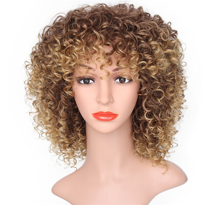 

Amazing Star Full Cap Wigs Curly Brazilian Synthetic Wig T2733A Ombre Color Wigs for Women
