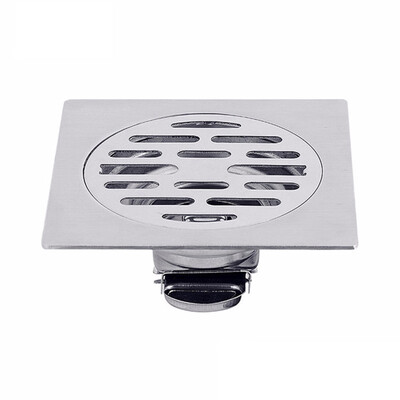 

Stainless Steel Square Bathroom Floor Drain Waste Hair Trap Wet Room Shower Washing Machine Drain