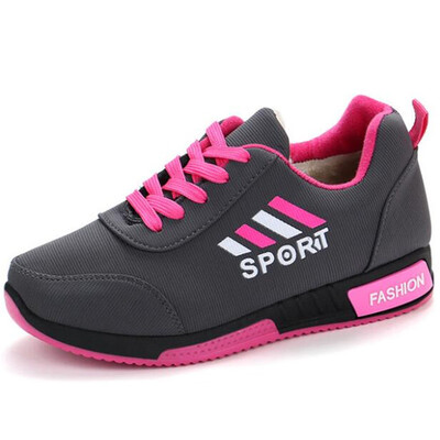 

2019 New Women fashion Breathable spring flock flats lace up woman shoes sneakers woman tenis feminino casual shoes B21
