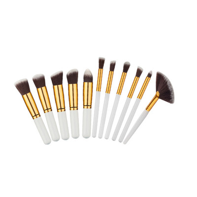 

11pcs Facial Make Up Brushes Tools Cosmetic Makeup Brushes Set Kit Foundation Brushes Maquiagem