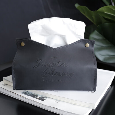 

PU Leather Tissue Box Napkin Car Home Office Paper Holder Tissue Case Cover