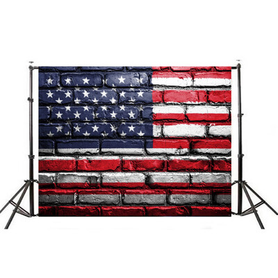 

Toponeto American Flag Background Independence Day Carnival Vinyl Photography Backdrops
