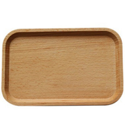 

Wooden Rectangular Tea Snack Desserts Fruit Bread Dish Food Serving Tray Plate Decorative