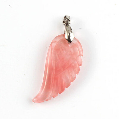 

Fashion Womens Amethyst Pendant National Wind Carving Angel Wing Pendant Newest