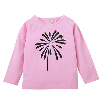 

New Autumn Baby Kids Girl Long Sleeve T-Shirts Children Girls Floral Print Tops Tees Casual Blouse