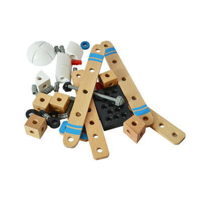 

YIWULAWooden Toys DIY Manual Assembly 3D Puzzle Model Childrens Educational Aircraft