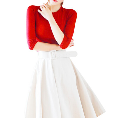 

Autumn Fall Women Long Sleeve T-shirt Fashion Solid Color Round O Neck Slimming Sexy Tight Bottom Knitted T-Shirts