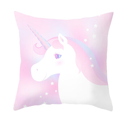 

Fashion Cartoon Cute Unicorn Cushion Cover Pillow Case Home Sofa Decor