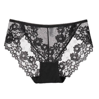 

ROPALIA 8 Colors 2 Styles Sexy Lace Panties Women Sexy Lingerie Thongs Soft Breathable Briefs Translucent Seamless Cotton Panty