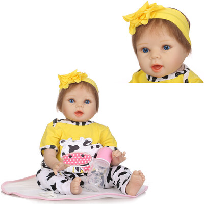 

〖Follure〗55CM New Arrival Handmade Silicone vinyl adorable Lifelike Toddler Reborn Baby