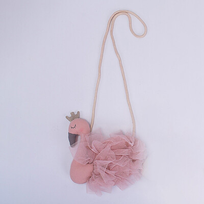 

Cute Children Handbag Cotton Cartoon Swan Bag Girls Fabric Diagonal Baby Cute Animal Coin Purse