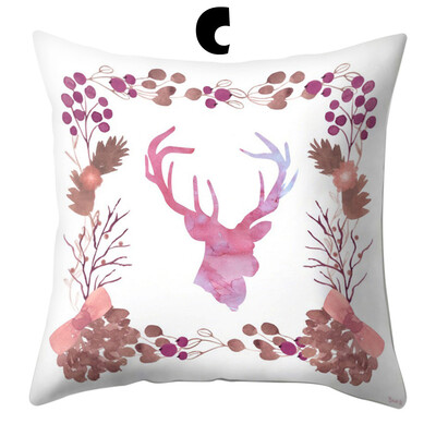 

Tailored Cotton Linen Christmas Pillow Case Sofa Car Throw Cushion Cover Home Decor