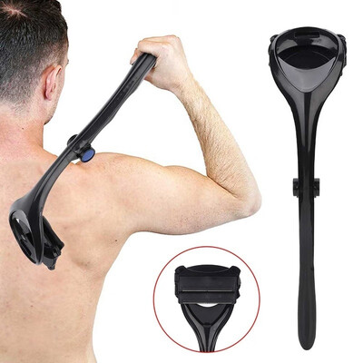 

1 Pcs Two Head Blade Back Hair Shaver Trimmer Body Leg Razor Long Handle Removal Razors