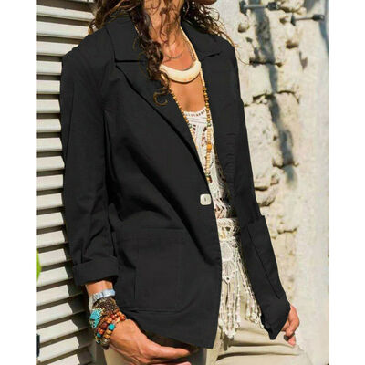 

Womens Ladies Fashion Slim Fit Casual Business Blazer Suit Jacket Coat Outwear
